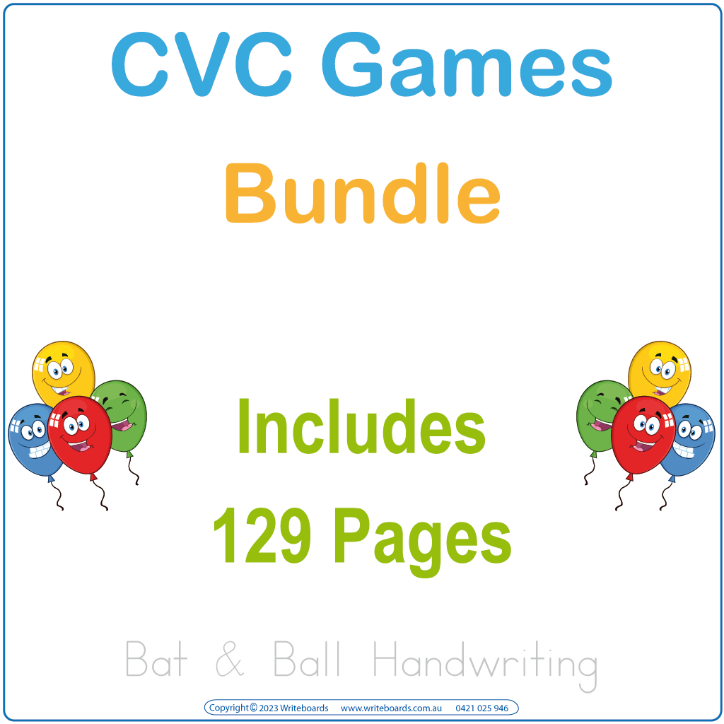 Printable CVC Words Game Bundle, CVC Animal Phonic Words Games Bundle, CVC Zoo Phonic Games Bundle