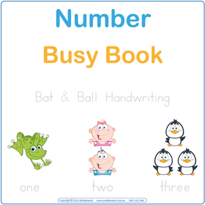 Teach Your Child to Count, Number Busy Book, Number Quiet Book