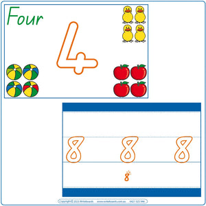 QLD Counting Worksheets, QLD Number Worksheets, QLD Beginner School Worksheets