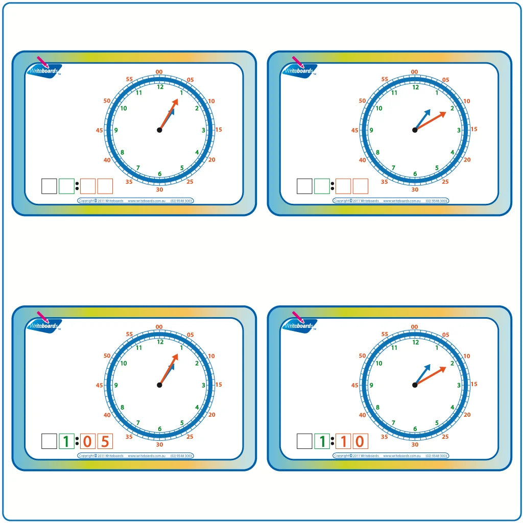 Learn to Tell the Time while the Hour Hand is moving, Tell the Time Flashcards