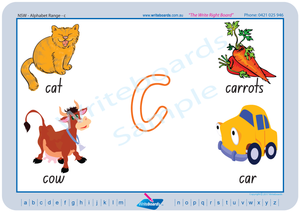 NSW Foundation Font alphabet handwriting worksheets and flashcards for NSW and ACT