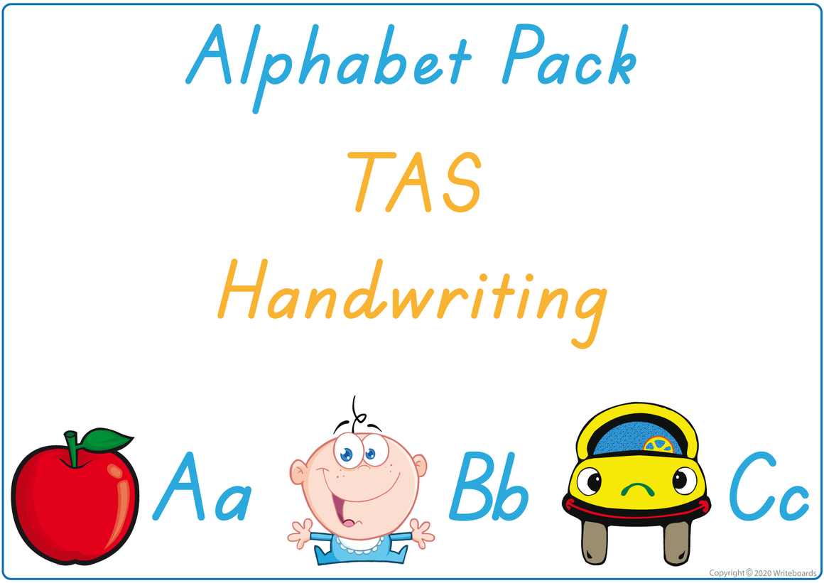 Busy Book Alphabet for TAS Handwriting, TAS Alphabet Busy Book Pack