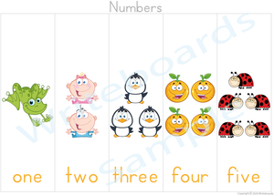 Busy Book Number pack where Your Child has to add the Missing Numbers