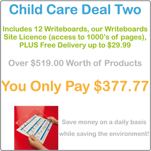 Childcare & Kindergartens Reusable Writing Boards and Worksheets, Childcare Resources, Preschool Package Writing Board & Worksheets