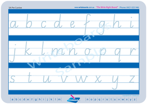 SA Cursive Handwriting Worksheets, Teach Your Child SA Cursive Handwriting, Cursive worksheets completed in SA Handwriting