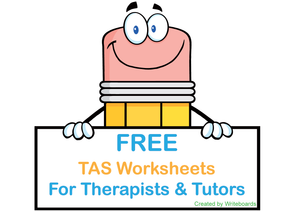 Free TAS Modern Cursive Font Worksheets for Occupational Therapists, Free TAS Worksheets for Tutors and Therapists