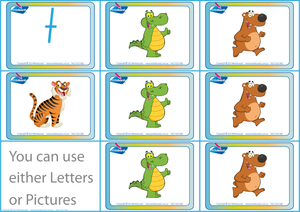 Printable NSW CVC Games using Animal Phonic Pictures and Letters for NSW and ACT School Children