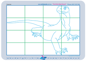 Learn to Draw and Colour Australian Animals on a Grid for Tutors / Therapists and Childcare