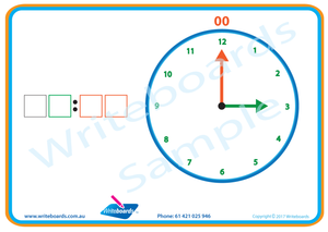 Learn to Tell the Time hourly worksheets and flashcards for Tutors and Occupational Therapists