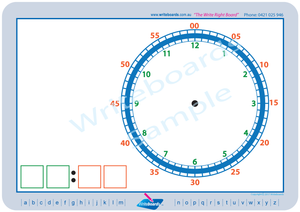 Learn to Tell the Time Worksheets for Tutors, Analog and Digital Time Worksheets using Colour Coding