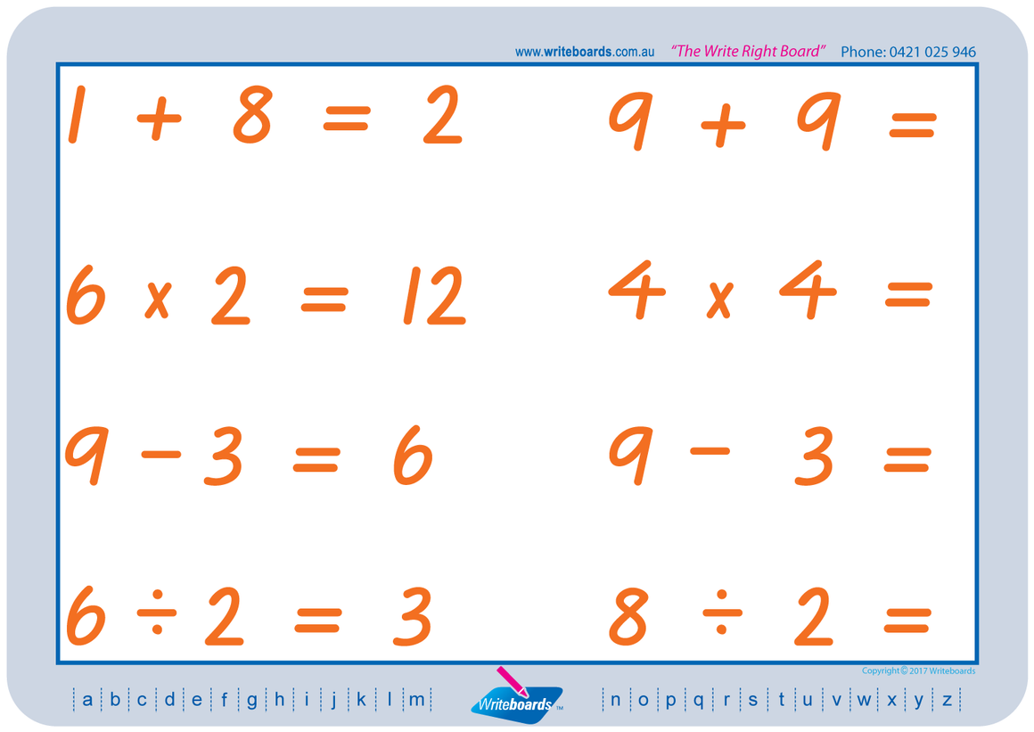 VIC Modern Cursive Font Maths Worksheets for Tutors and Occupational Therapists, VIC and WA Tutor resources