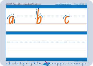  Free NSW Alphabet Tracing Worksheets, Free ACT Alphabet Tracing Worksheets, Free NSW Foundation Font Alphabet Worksheets