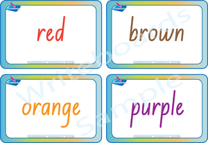 Colour Busy Book for NSW & ACT Handwriting comes with Free Colour Flashcards