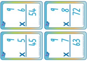 NSW Foundation Font Times Tables Flashcards for Teachers, Teaching Resources for NSW and ACT