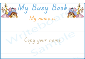 TAS Handwriting - Teach Your Child Their Name Busy Book