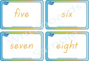 Busy Book Numbers Pack comes with Free Flashcards for TAS Handwriting