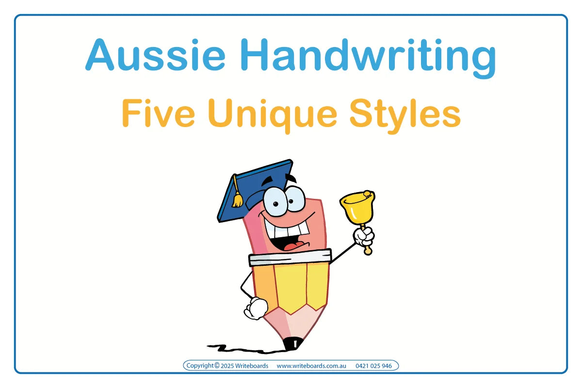 Australian Children learn to write 5 different ways