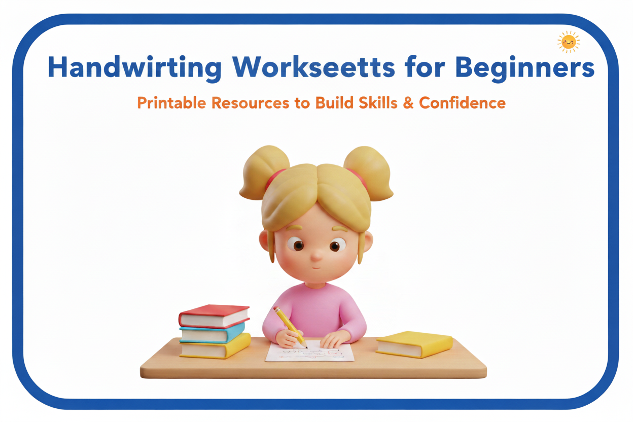 Handwriting Worksheets for Beginners with directional arrows