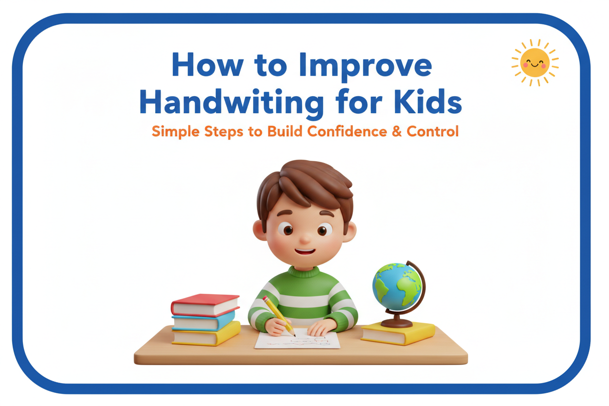 Handwriting practice for kids improving letter formation