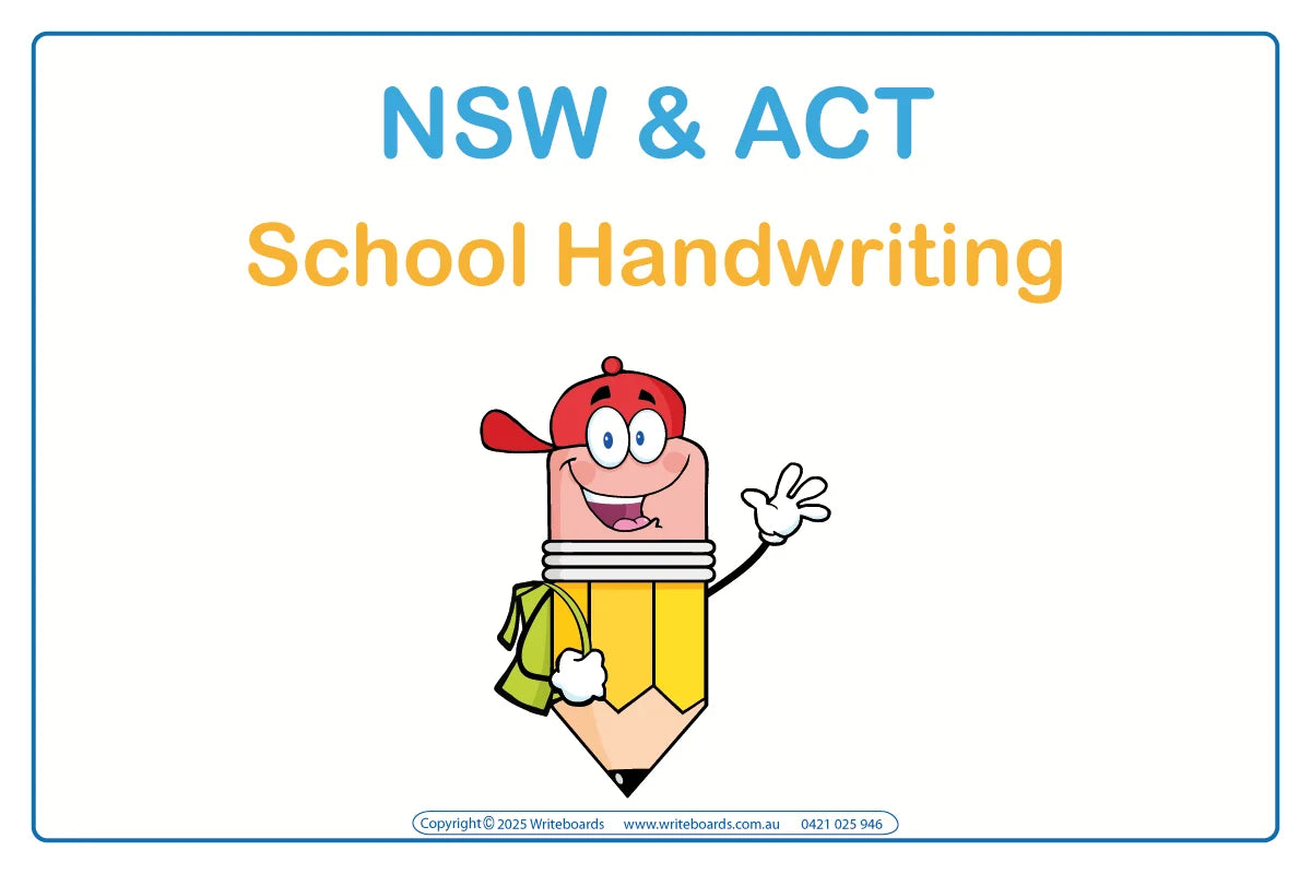 Teach your child the right way to form letters for NSW & ACT School Handwriting 