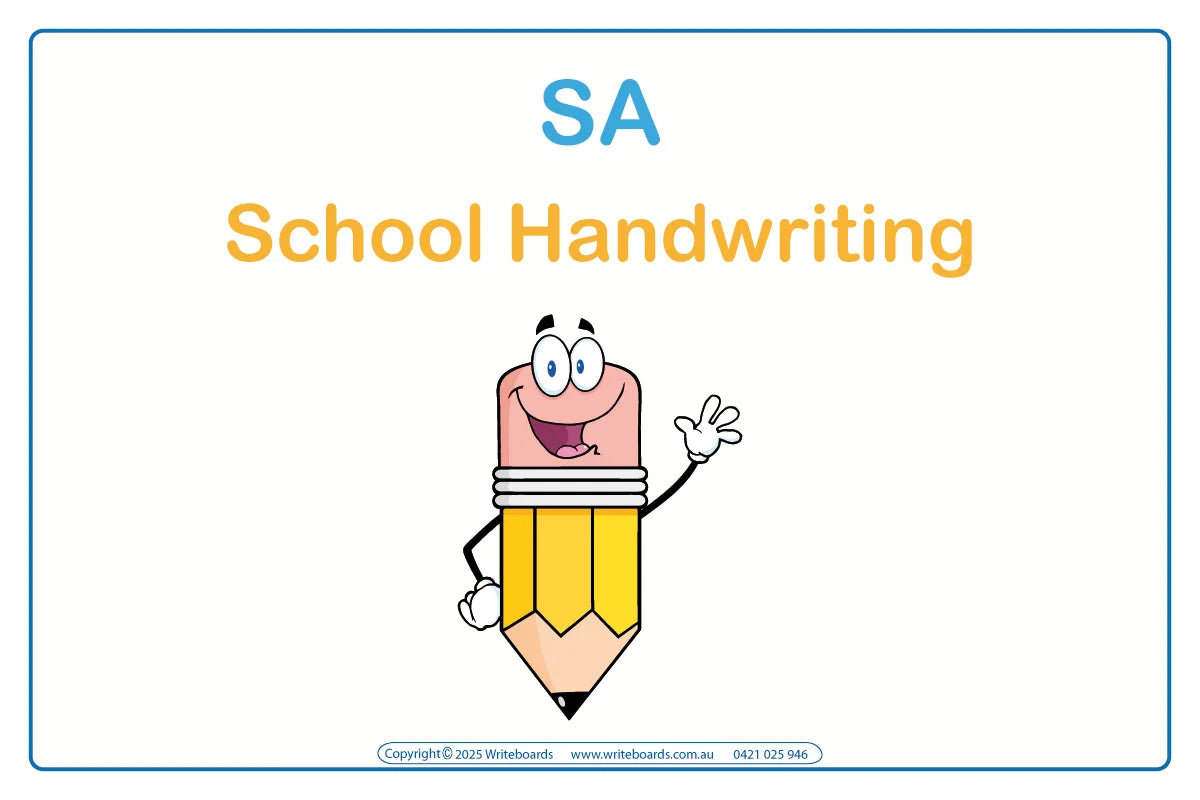 Teach your child the right way to form letters & numbers for SA School Handwriting 