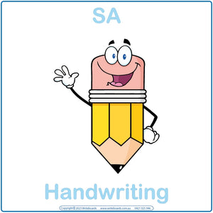 SA School Handwriting, SA Handwriting for Starting School in South Australia