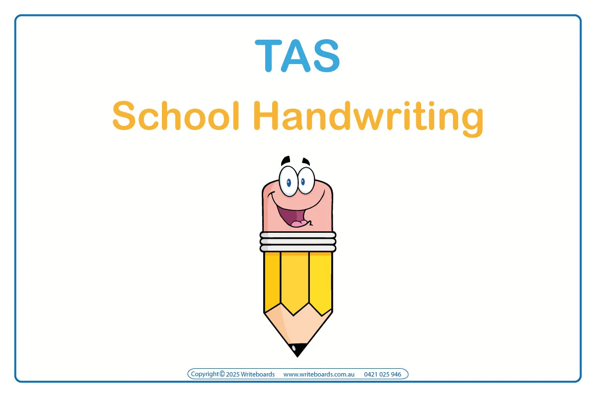 Teach your child the right way to form letters & numbers for TAS School Handwriting 