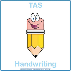 TAS School Handwriting, TAS Handwriting for Starting School in Tasmania