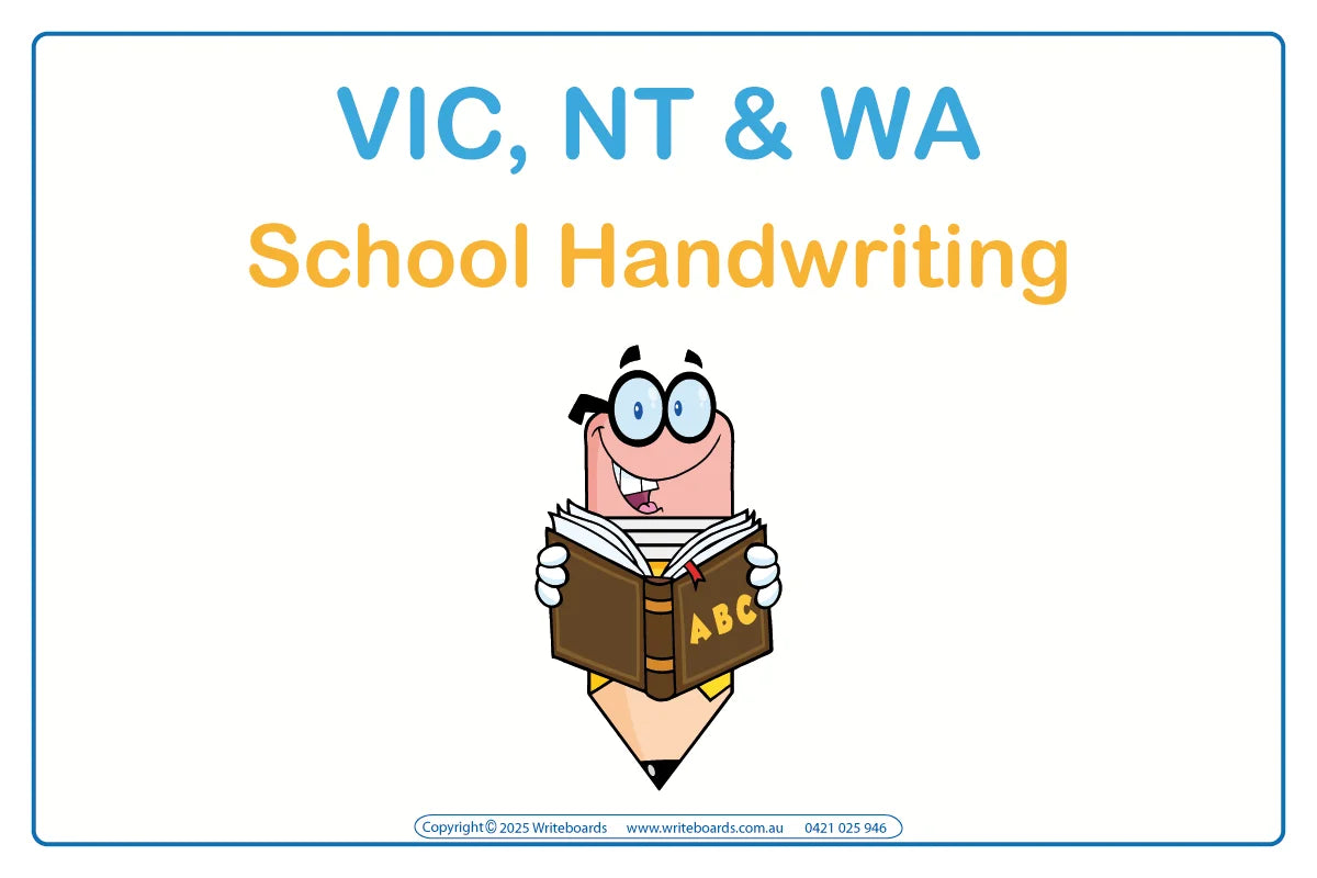 Teach your child the right way to form letters for VIC and WA School Handwriting 