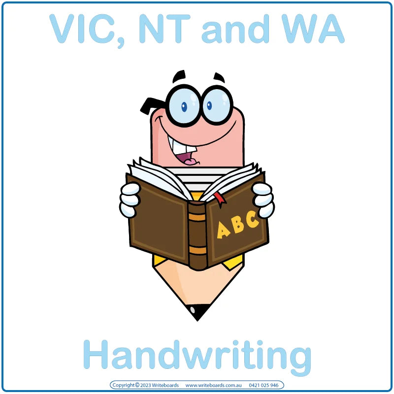 VIC School Handwriting, NT School Handwriting, WA Handwriting for Starting School, VIC Handwriting for Starting School