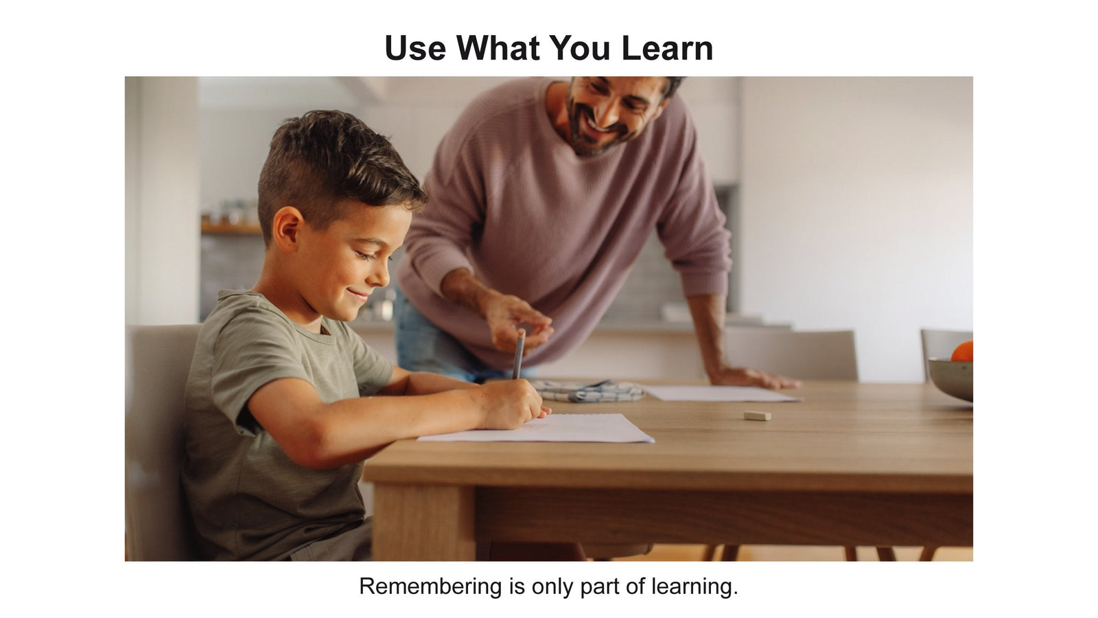 Help your child use what they have learnt