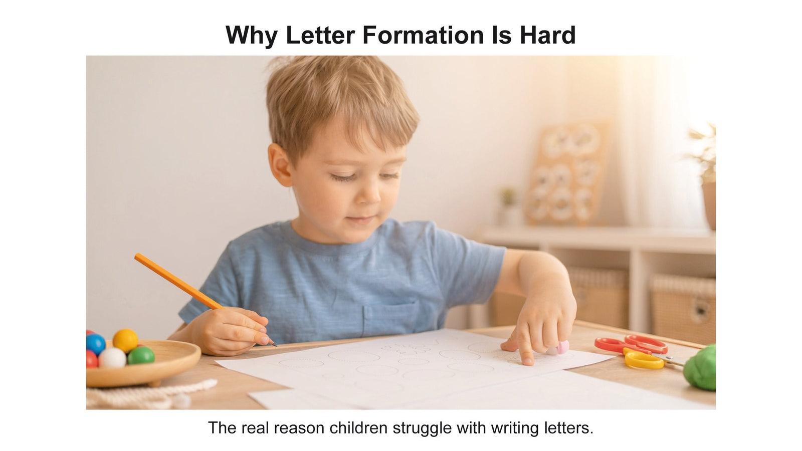 Why Letter Formation is Hard and the Reason Kids Struggle