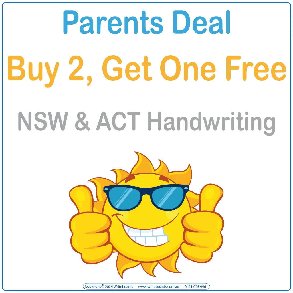 NSW Foundation Font handwriting worksheets and flashcards for parents printable buy two get one free