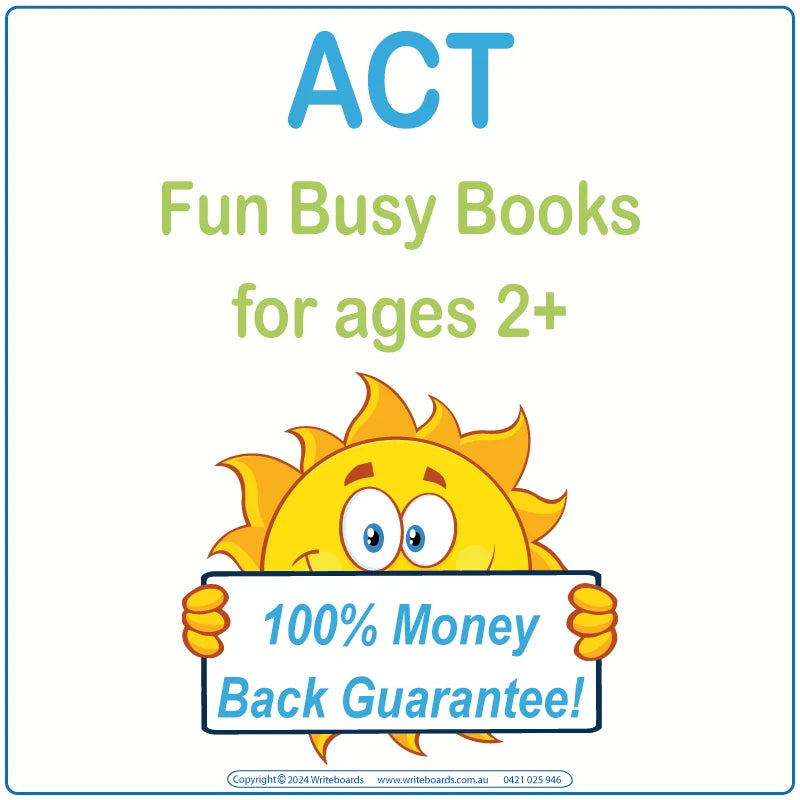 Fun Aussie Busy Books for ACT Kids aged 2+