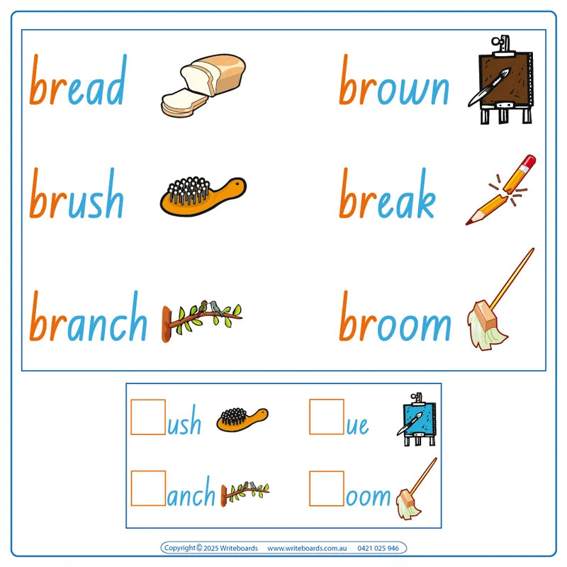 Australian Advanced School Kit includes Phonic Blends practice sheets