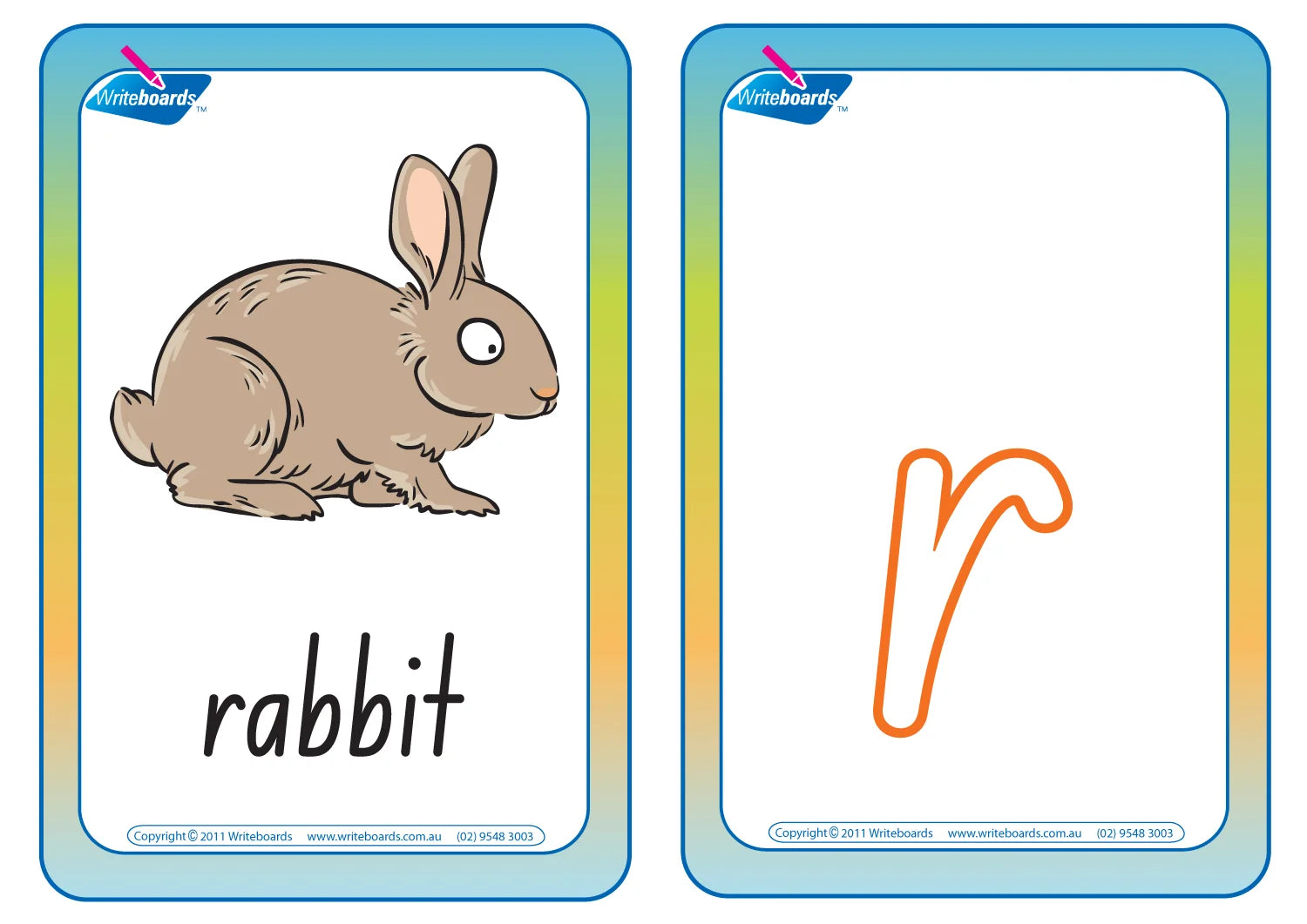 NSW Foundation Font Alphabet Flashcards for Childcare & Preschools in NSW & ACT