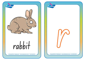 NSW Foundation Font Alphabet Flashcards for Childcare & Preschools in NSW & ACT