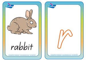 Download QCursive Alphabet Worksheets, QLD Phonic Alphabet Flashcards, Download Kindy Alphabet Flashcards 