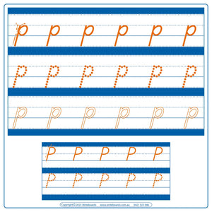 Help for Messy Handwriting with our Guided Alphabet & Numbers Worksheets using TAS Modern Cursive Font
