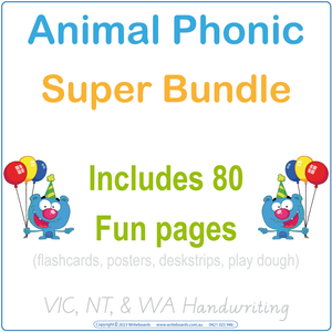 VIC Phonics Bundle completed in VIC School Handwriting. Give your child the ULTIMATE HEAD START!
