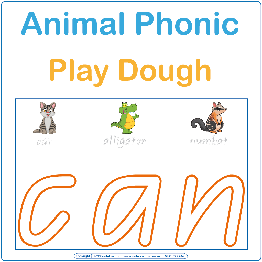 QLD Animal Phonics: 26 pages of play dough fun for Parents in QLD