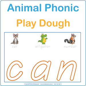 Animal Phonics Play Dough Pack for TAS Handwriting