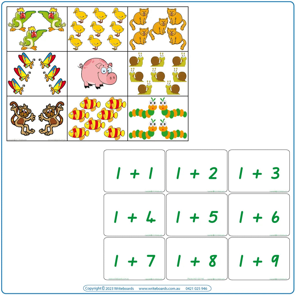 QLD Special Needs Bingo Game to  Learn Addition & Subtraction, Math Game for QLD Special Needs