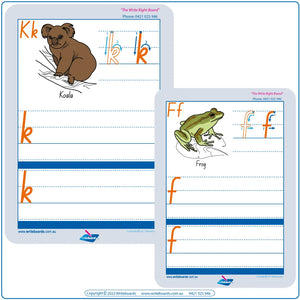 Australian Animal Worksheets - NSW Foundation Font