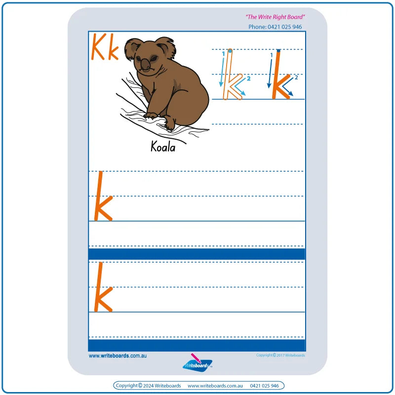 SA Alphabet Worksheets, SA Animal Alphabet Worksheets, SA Alphabet Tracing worksheets