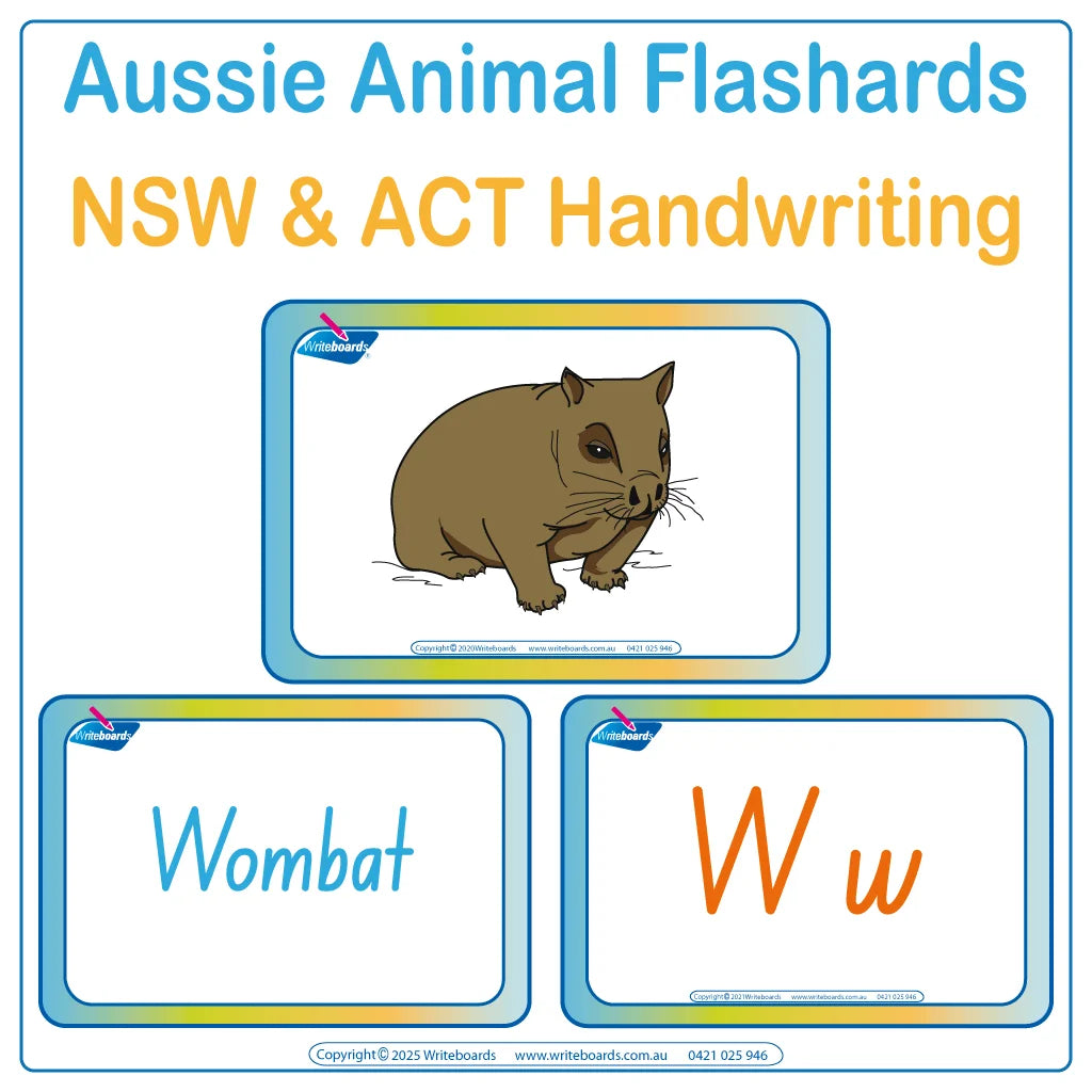 Australian Animal Flashcard Pack for NSW and ACT Kids include 108 Flashcards for Ages 3+