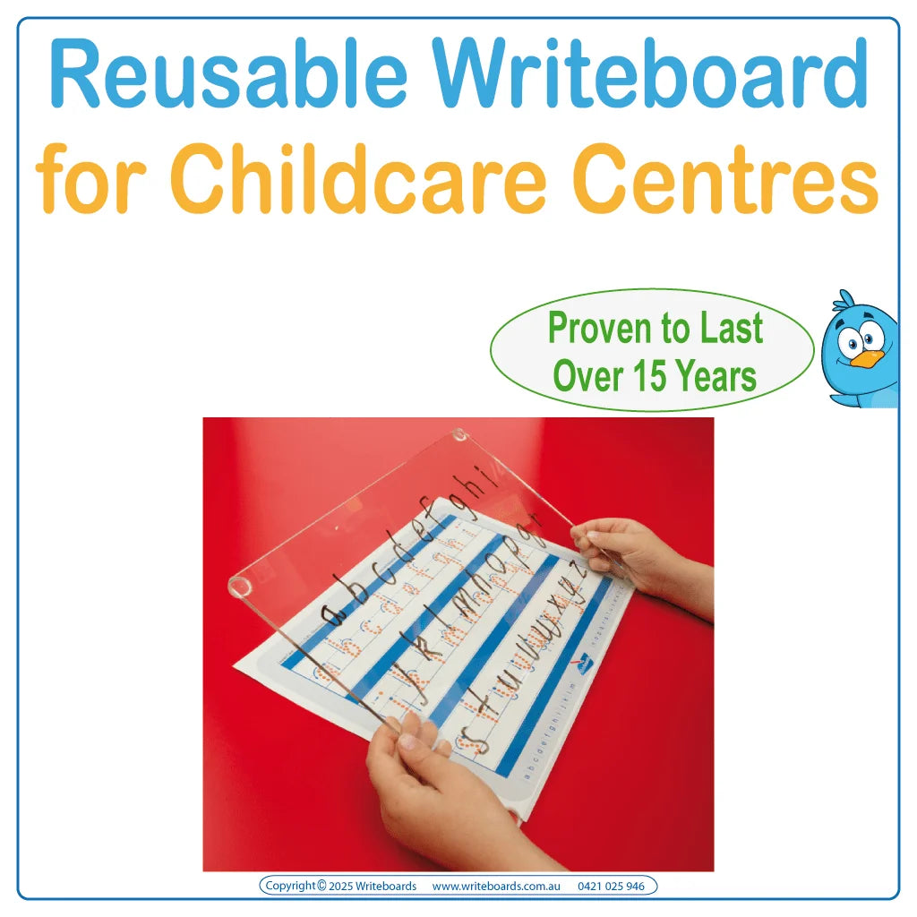 Durable Australian made Writeboard for preschools kindergartens and childcare centres