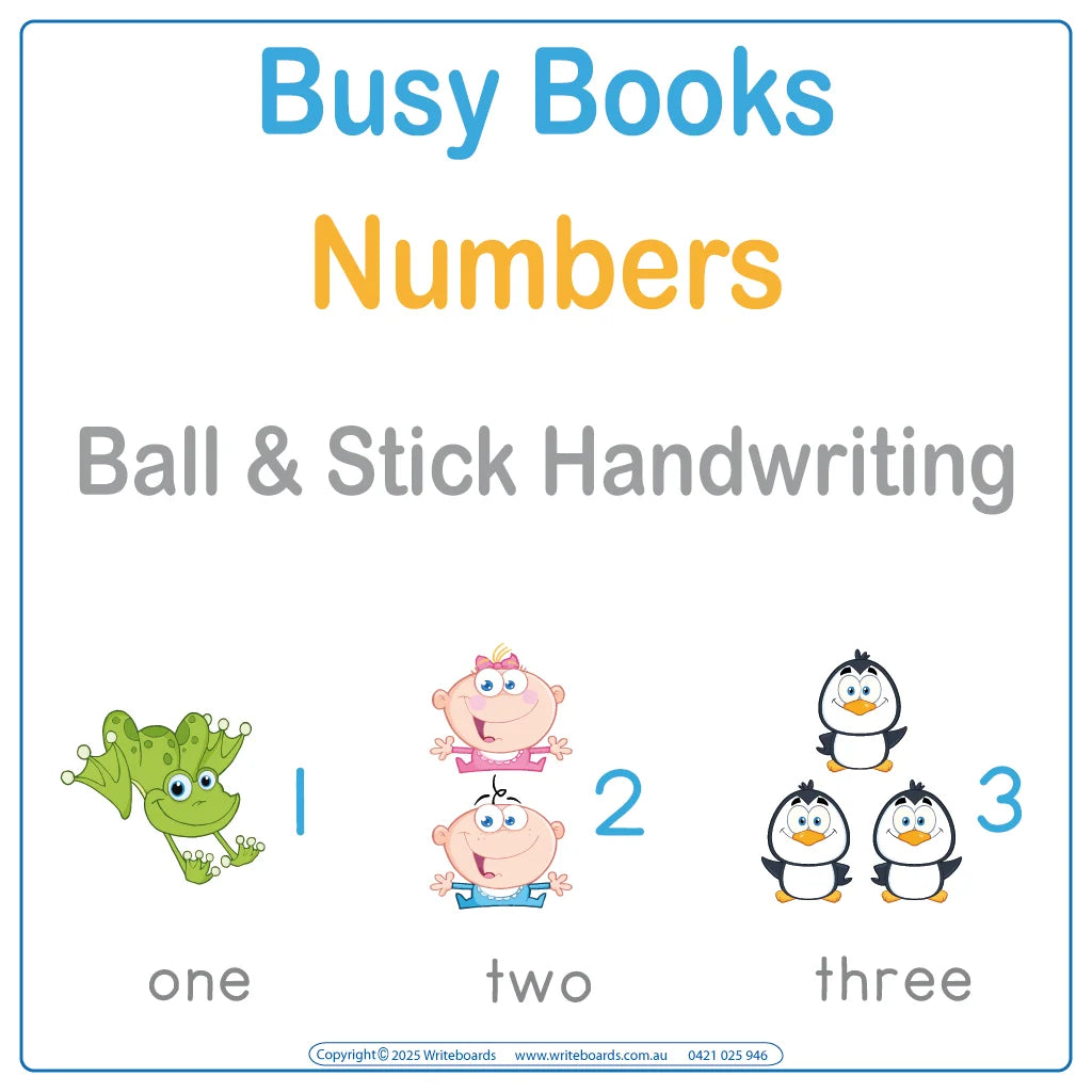 Teach Your Child to Count, Number Busy Book, Number Quiet Book
