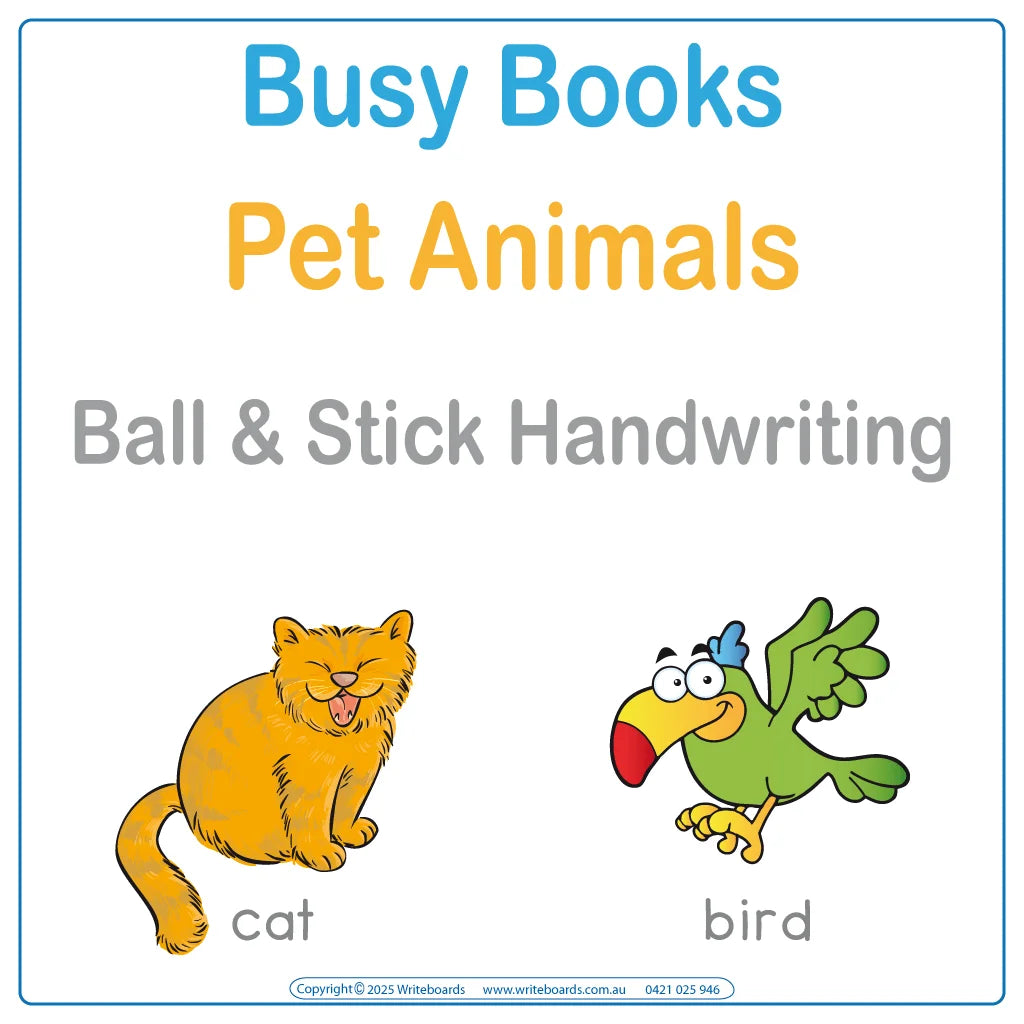 Pet Animal Busy Book, Pet Busy Book, Pet Animal Quiet Book, Teach Your Child about Animals