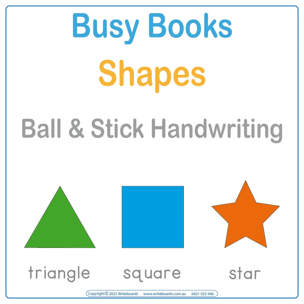 Teach Your Child Shapes, Shapes Busy Book, Shapes Quiet Book, Learning Shapes